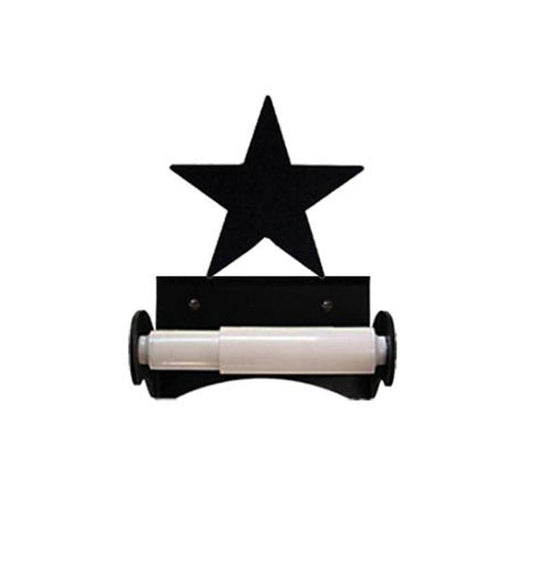 Plow & Hearth Bath Accessories Indoor Living Usa-Made Wrought Iron Roller-Style Toilet Paper Holder - Bear