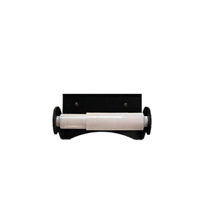 Plow & Hearth Bath Accessories Indoor Living Usa-Made Wrought Iron Roller-Style Toilet Paper Holder - Bear