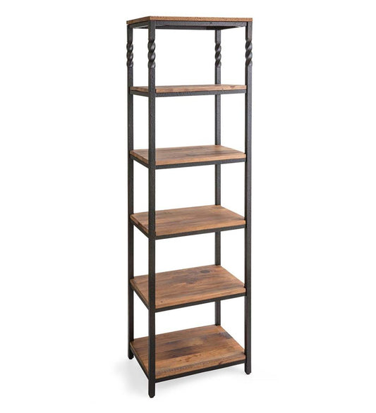 Plow & Hearth Bedroom Furniture Indoor Living Deep Creek Etagere Storage Stand With Shelves