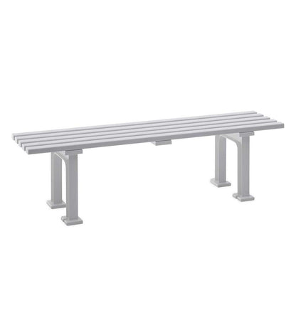 Plow & Hearth Benches & Chairs Outdoor Living Commercial-Grade Weatherproof Backless Garden Bench - Brown