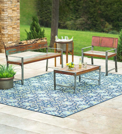 Plow & Hearth Benches & Chairs Outdoor Living Greenwich Reclaimed Wood Outdoor Furniture Collection