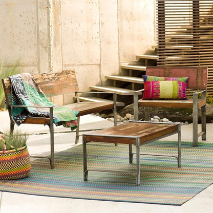 Plow & Hearth Benches & Chairs Outdoor Living Greenwich Reclaimed Wood Outdoor Furniture Collection