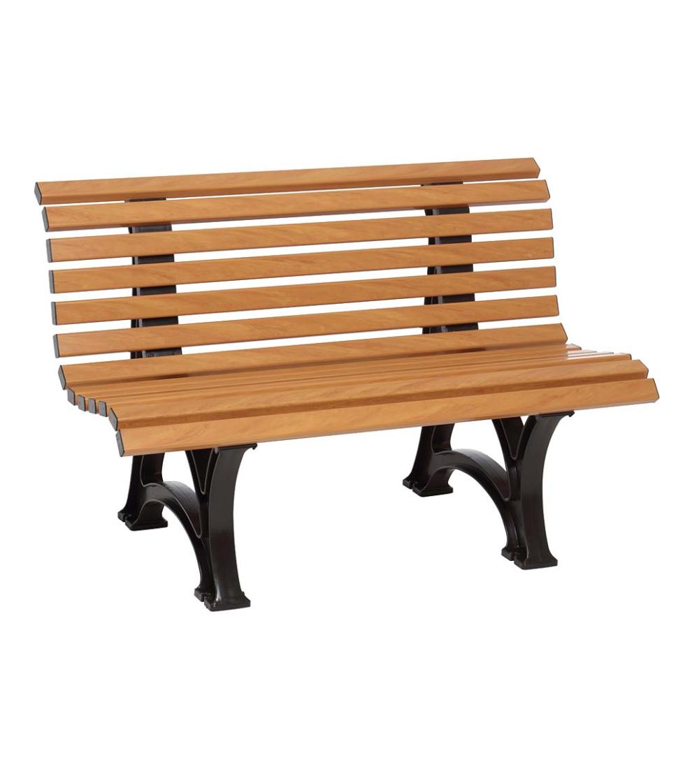 Plow & Hearth Benches & Chairs Outdoor Living Large 3-Seater Weatherproof Pvc Garden Bench - Green