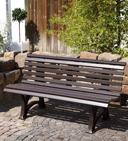 Plow & Hearth Benches & Chairs Outdoor Living Large 3-Seater Weatherproof Pvc Garden Bench - Green