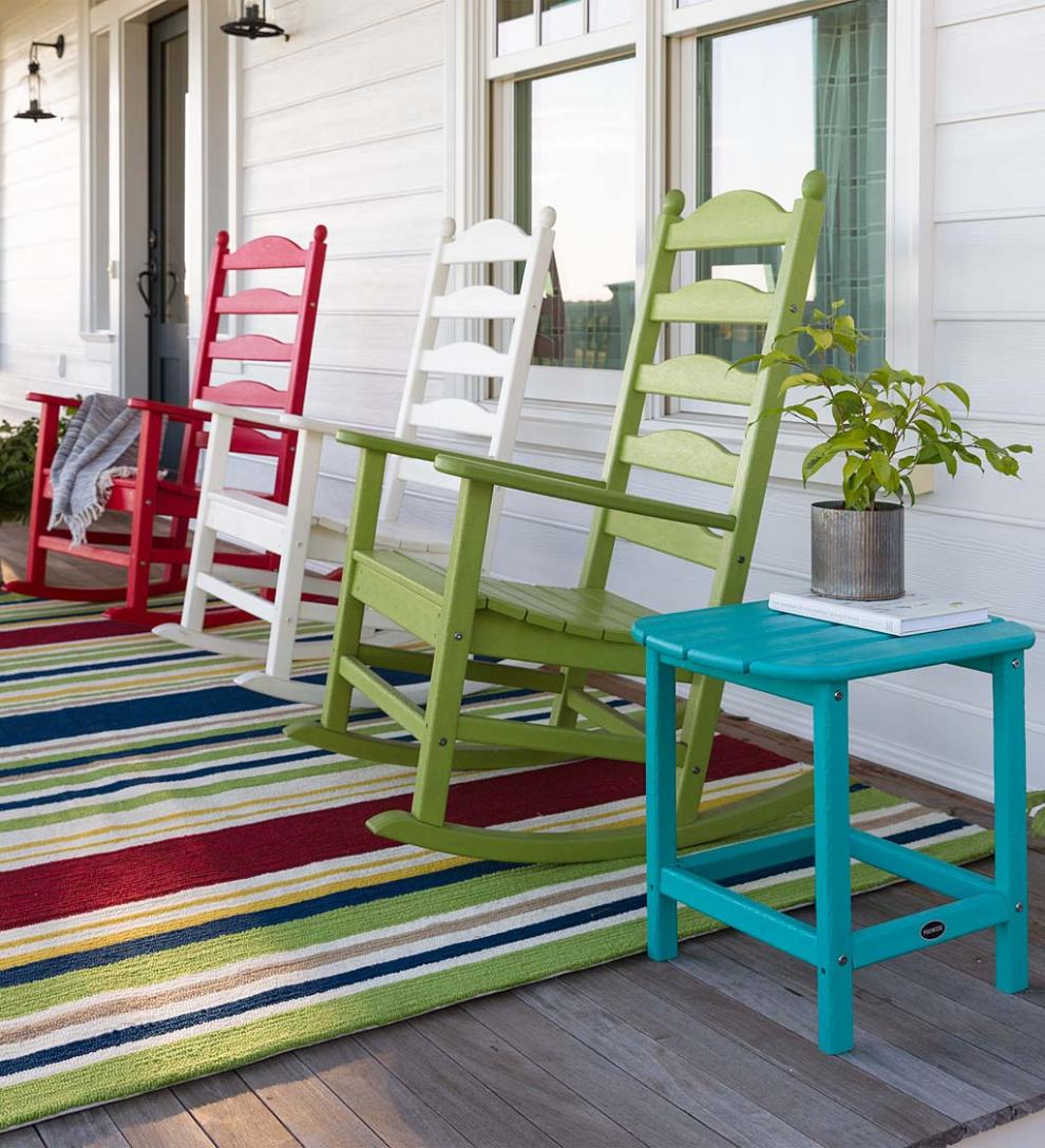 Plow & Hearth Benches & Chairs Outdoor Living Polywood® Outdoor Rocker And Side Table