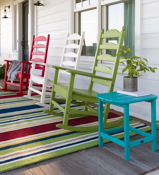 Plow & Hearth Benches & Chairs Outdoor Living Polywood® Outdoor Rocker And Side Table