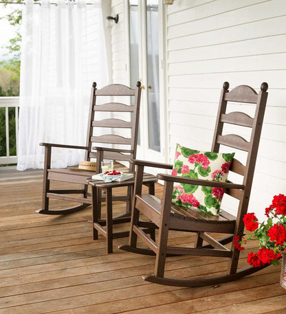Plow & Hearth Benches & Chairs Outdoor Living Polywood® Outdoor Rocker And Side Table