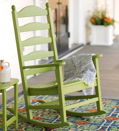 Plow & Hearth Benches & Chairs Outdoor Living Polywood® Outdoor Rocker And Side Table