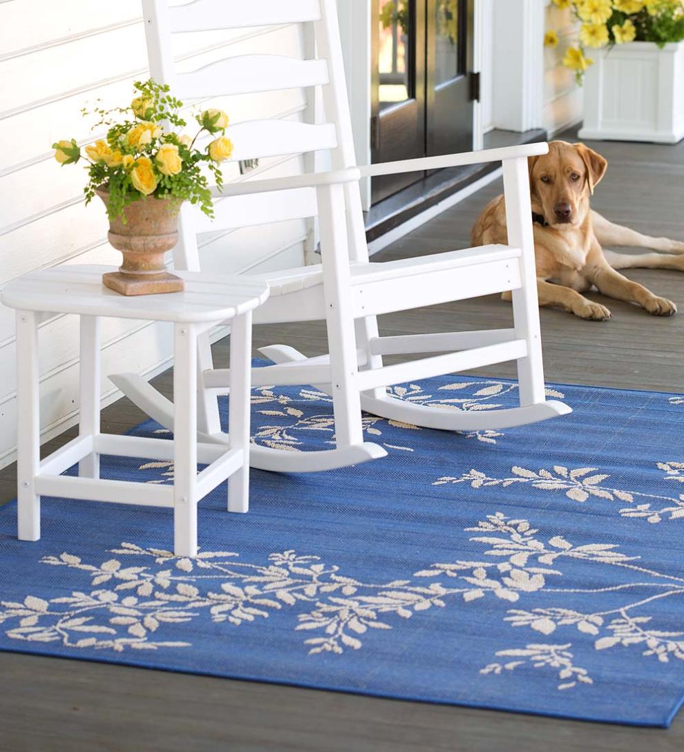 Plow & Hearth Benches & Chairs Outdoor Living Polywood® Outdoor Rocker And Side Table