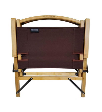 Plow & Hearth Benches & Chairs Outdoor Living Retro Bamboo Folding Camp Chair - Bamboo