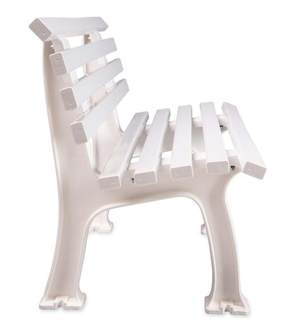 Plow & Hearth Benches & Chairs Outdoor Living Small 2-Seater Weatherproof Pvc Garden Bench - Apple