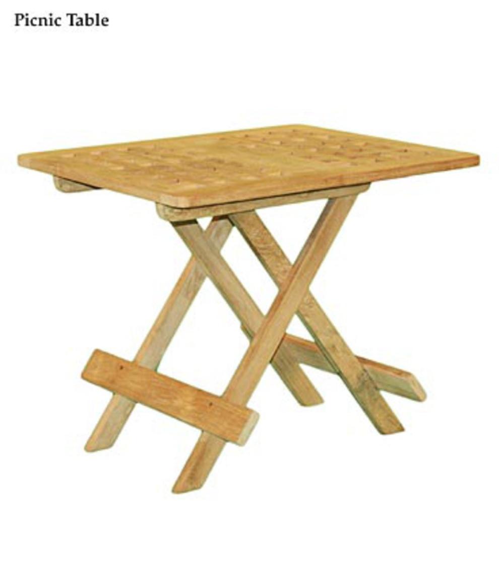 Plow & Hearth Benches & Chairs Outdoor Living Teak Picnic Table