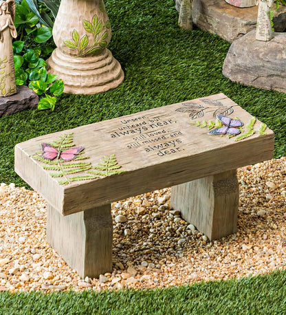 Plow & Hearth Benches & Chairs Outdoor Living Those We Love Memorial Garden Bench