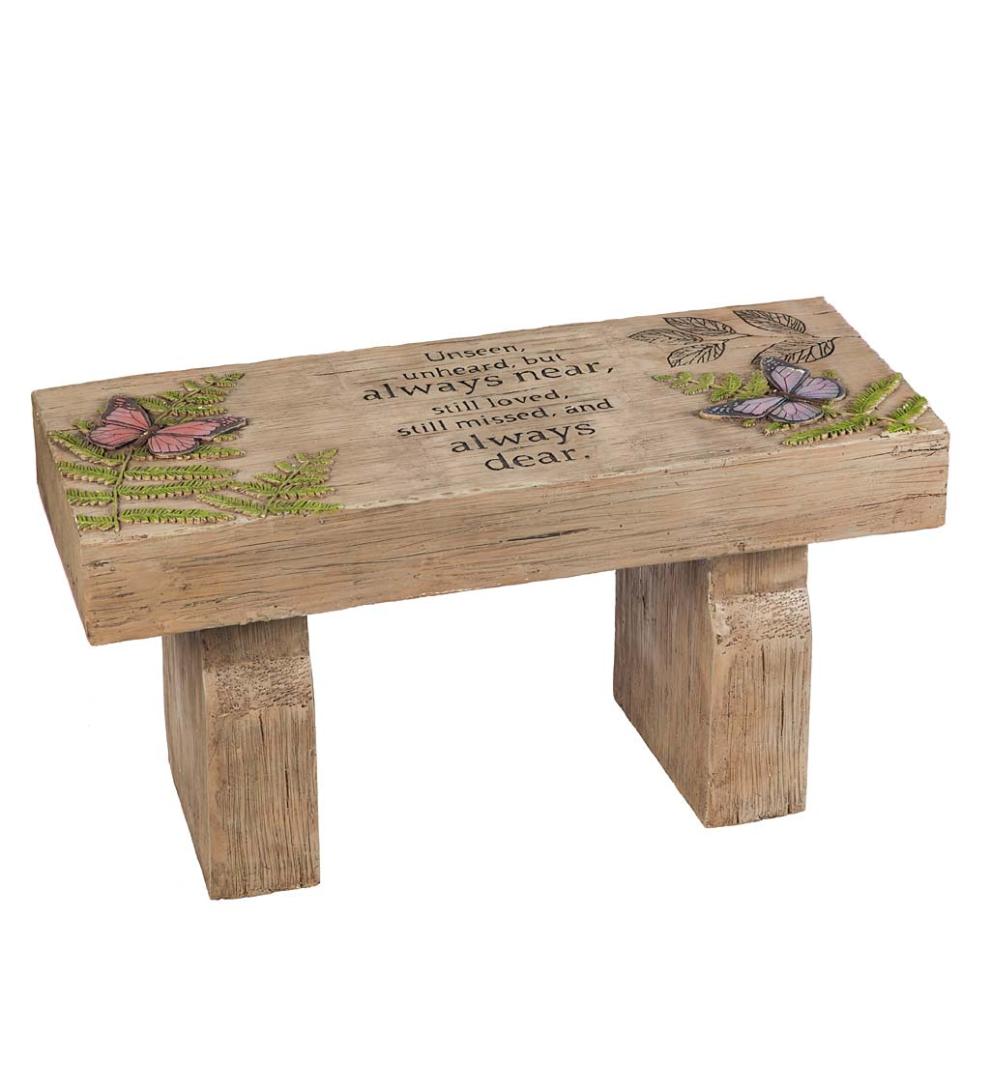 Plow & Hearth Benches & Chairs Outdoor Living Those We Love Memorial Garden Bench