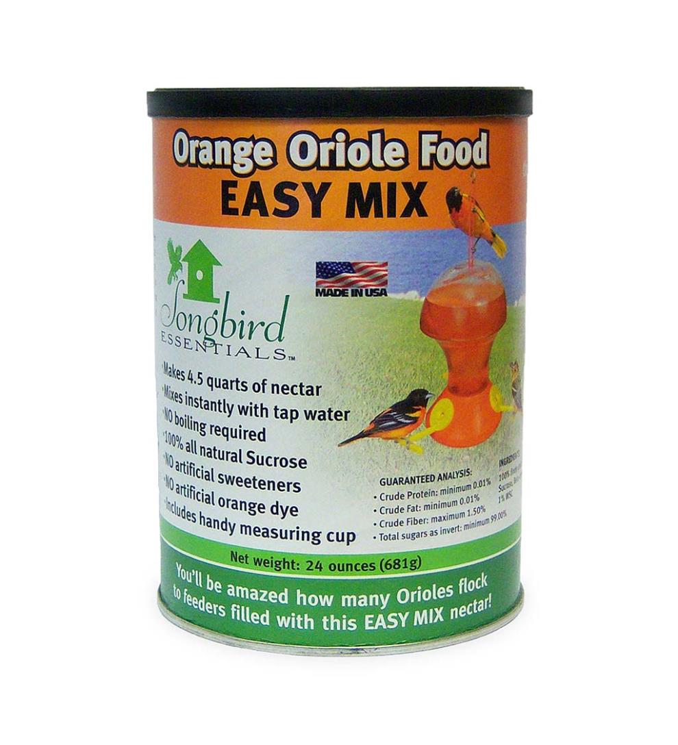 Plow & Hearth Bird Feeders Yard & Garden 24-Ounce Orange Oriole Nectar Mix