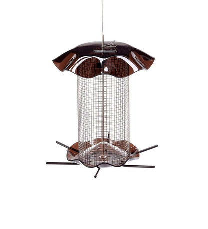 Plow & Hearth Bird Feeders Yard & Garden 3 Qt. Sunflower Forever Feeder Bird Feeder - Clear