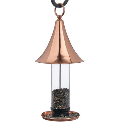 Plow & Hearth Bird Feeders Yard & Garden Castella Copper Bird Feeder