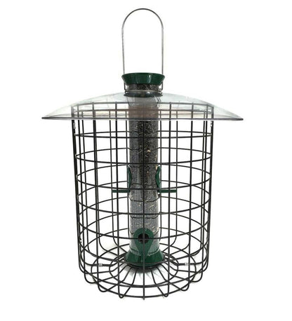 Plow & Hearth Bird Feeders Yard & Garden Domed Squirrel-Proof Cage Bird Feeder