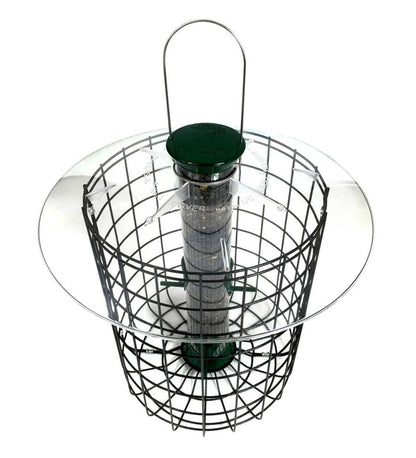 Plow & Hearth Bird Feeders Yard & Garden Domed Squirrel-Proof Cage Bird Feeder