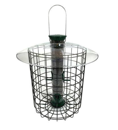 Plow & Hearth Bird Feeders Yard & Garden Domed Squirrel-Proof Cage Bird Feeder