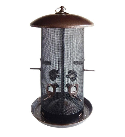 Plow & Hearth Bird Feeders Yard & Garden Giant Combo All-Metal Screen Bird Feeder