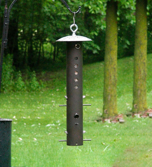 Plow & Hearth Bird Feeders Yard & Garden Heavy-Duty Metal Bear-Proof Hanging Bird Feeder