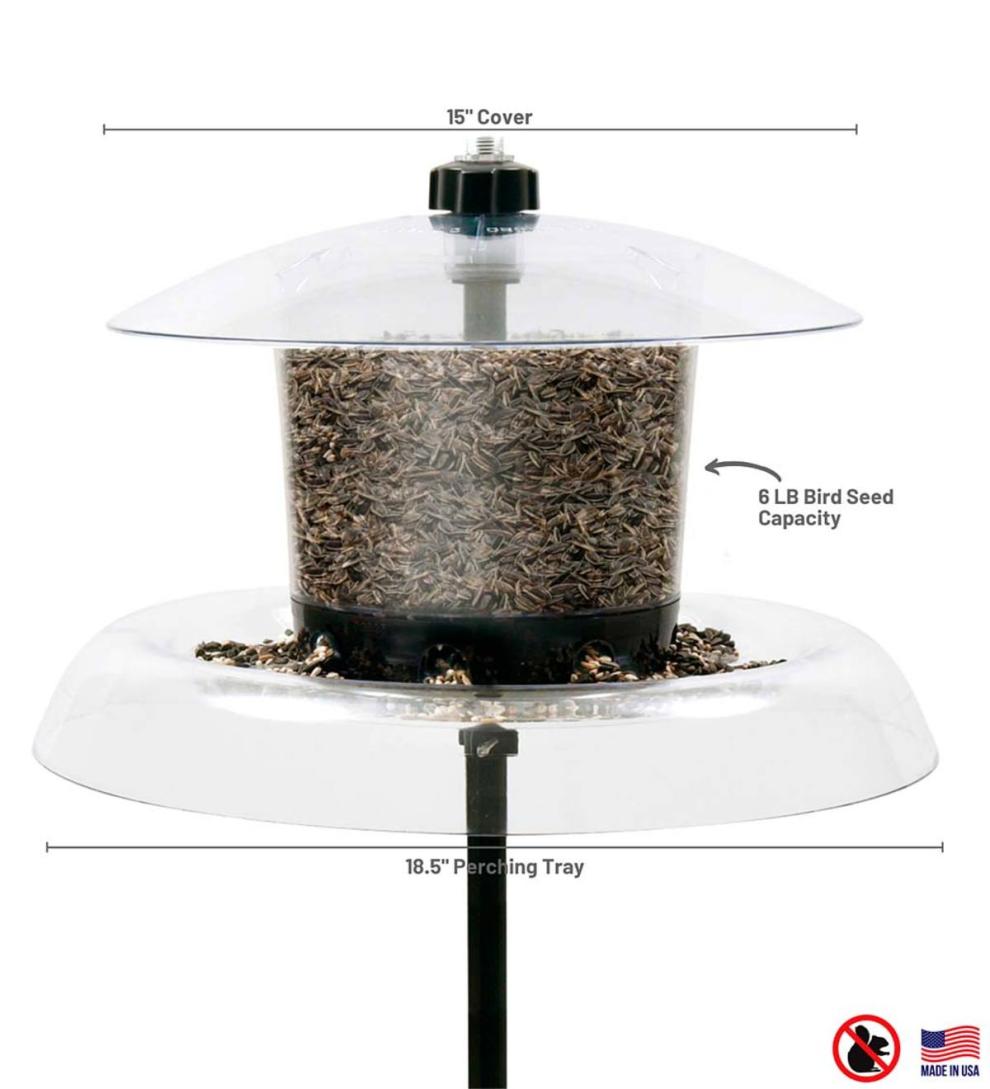 Plow & Hearth Bird Feeders Yard & Garden Jagunda Squirrel Proof Feeder