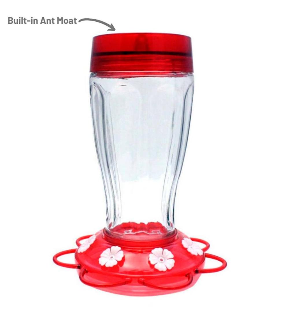 Plow & Hearth Bird Feeders Yard & Garden Jumbo 40-Ounce Hanging Hummingbird Feeder