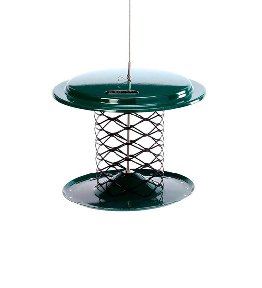 Plow & Hearth Bird Feeders Yard & Garden Metal Mesh Whole Peanut In Shell Bird Feeder