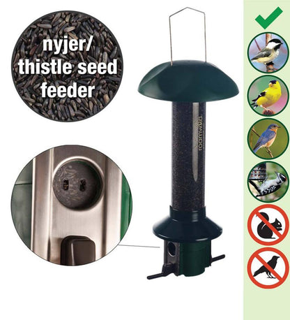 Plow & Hearth Bird Feeders Yard & Garden Pestoff Pest Proof Nyjer/Thistle Finch Bird Feeder