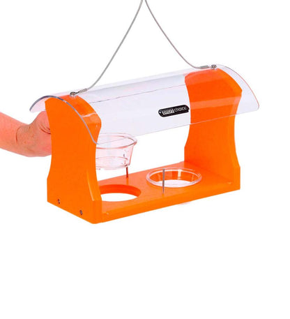Plow & Hearth Bird Feeders Yard & Garden Recycled Plastic Poly-Lumber Oriole Bird Feeder