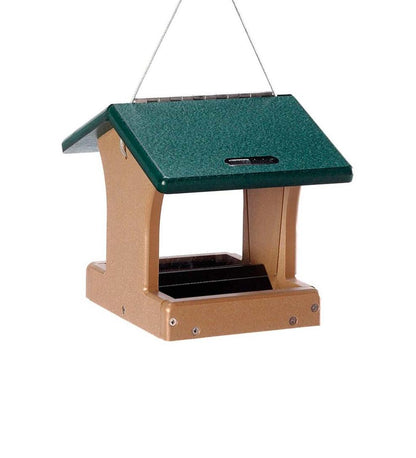 Plow & Hearth Bird Feeders Yard & Garden Recycled Poly-Lumber 2-Sided Hopper Bird Feeder