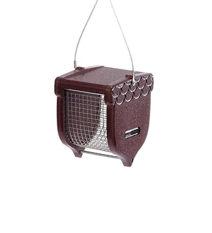 Plow & Hearth Bird Feeders Yard & Garden Recycled Poly-Lumber Acorn-Shaped Peanut Bird Feeder - Brown