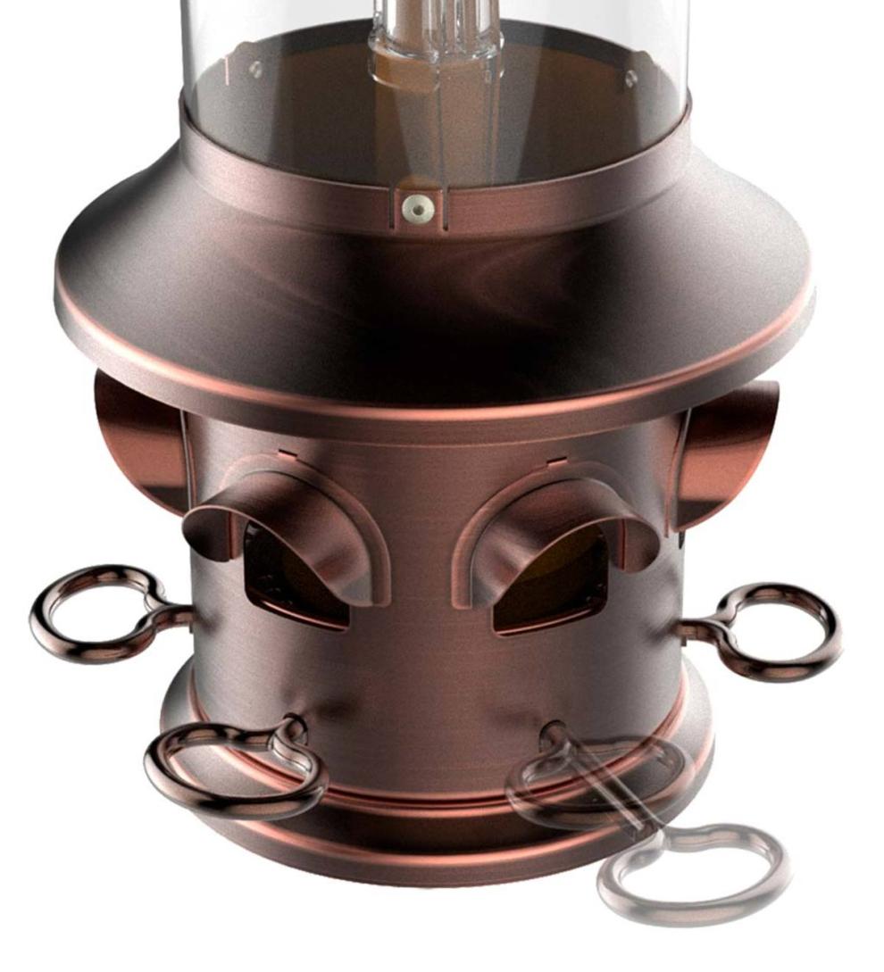 Plow & Hearth Bird Feeders Yard & Garden Squirrel-X5 Squirrel-Resistant Hanging Bird Feeder