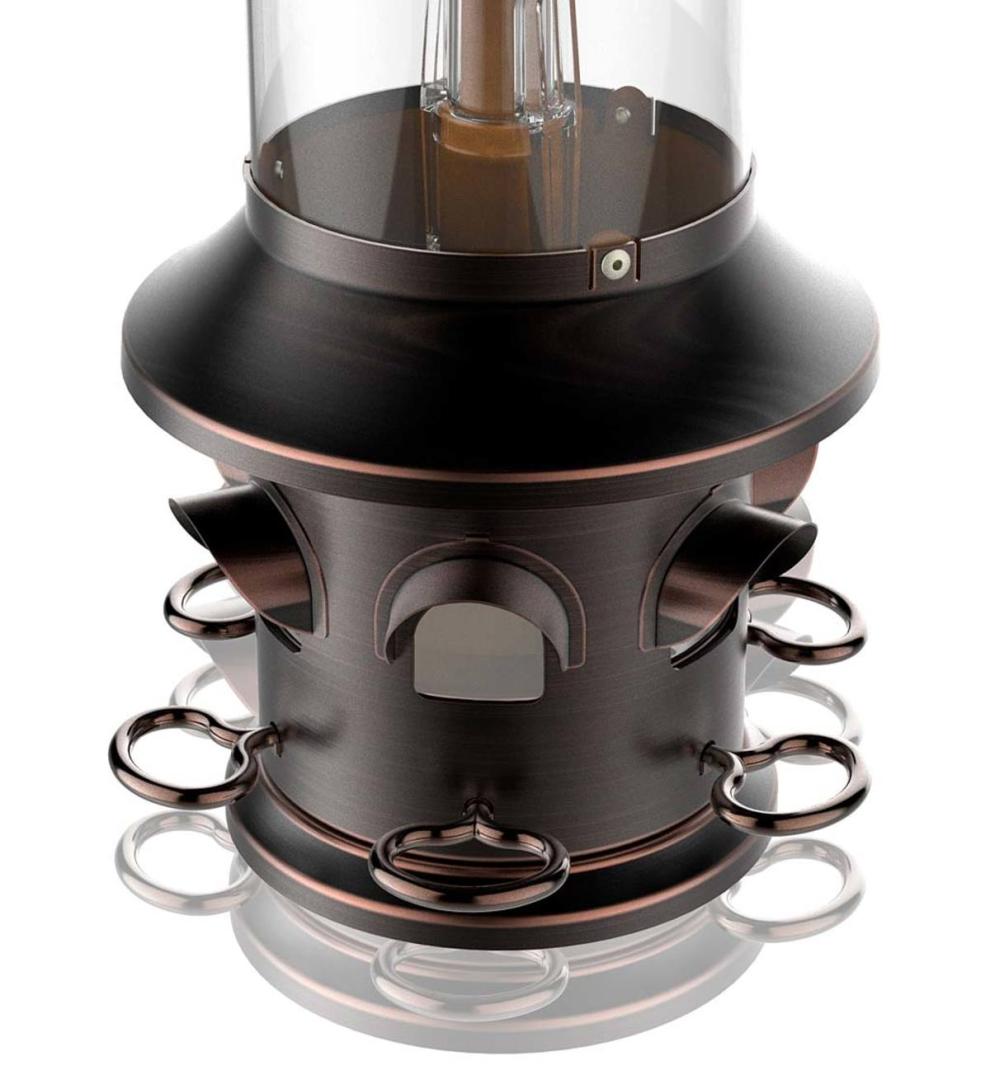 Plow & Hearth Bird Feeders Yard & Garden Squirrel-X5 Squirrel-Resistant Hanging Bird Feeder