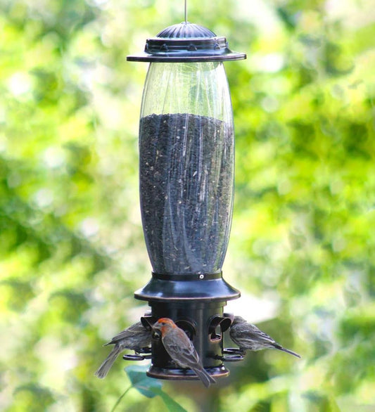Plow & Hearth Bird Feeders Yard & Garden Squirrel-X6 Squirrel-Resistant Hanging Bird Feeder