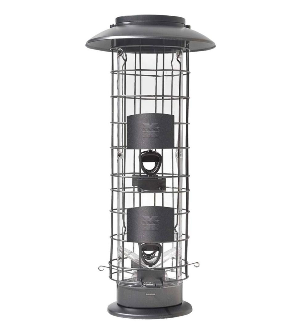 Plow & Hearth Bird Feeders Yard & Garden X4 Squirrel-Resistant Tube Bird Feeder