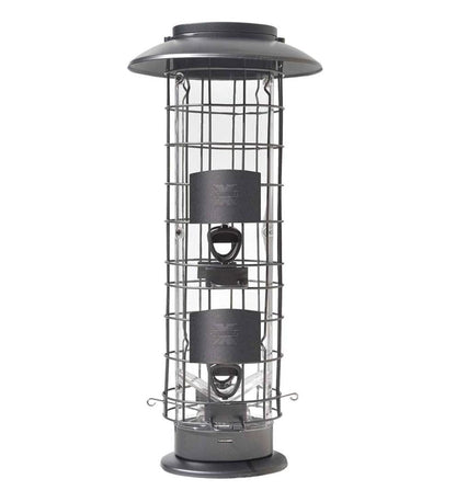 Plow & Hearth Bird Feeders Yard & Garden X4 Squirrel-Resistant Tube Bird Feeder