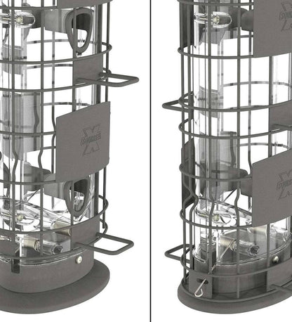 Plow & Hearth Bird Feeders Yard & Garden X4 Squirrel-Resistant Tube Bird Feeder