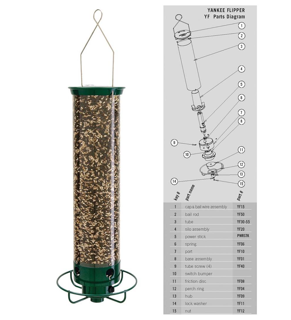 Plow & Hearth Bird Feeders Yard & Garden Yankee Flipper® Bird Feeder