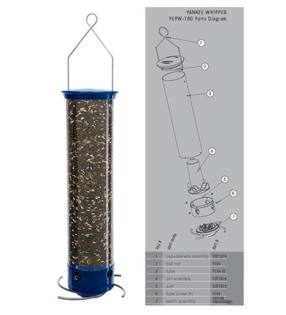 Plow & Hearth Bird Feeders Yard & Garden Yankee Whipper Squirrel Proof Bird Feeder