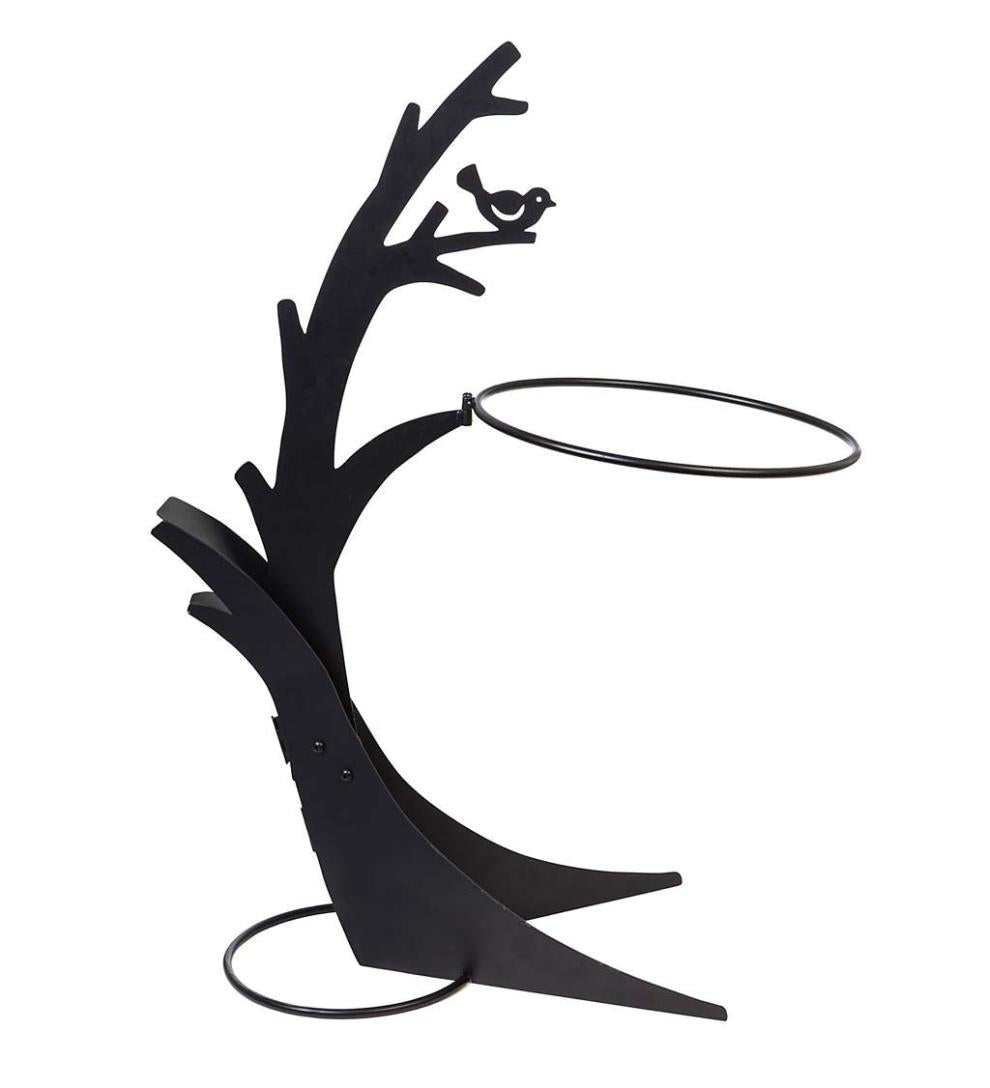 Plow & Hearth Birdbaths Yard & Garden Nature-Inspired Tree Bird Bath Stand