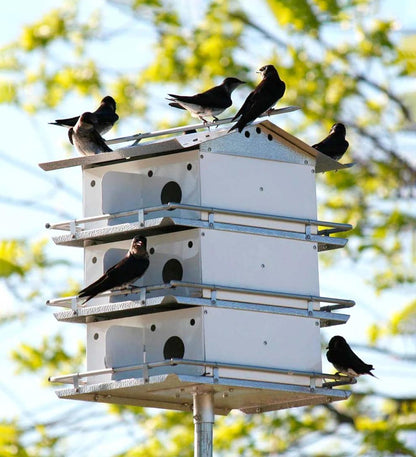 Plow & Hearth Birdhouses Yard & Garden 12-Room Purple Martin Birdhouse