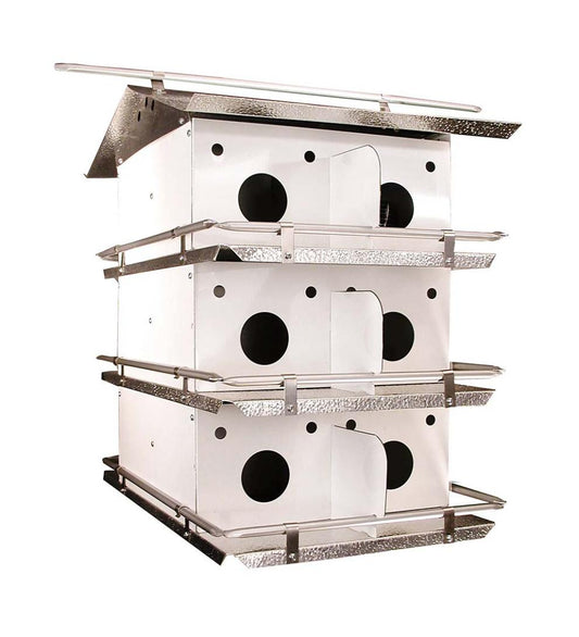 Plow & Hearth Birdhouses Yard & Garden 12-Room Purple Martin Birdhouse