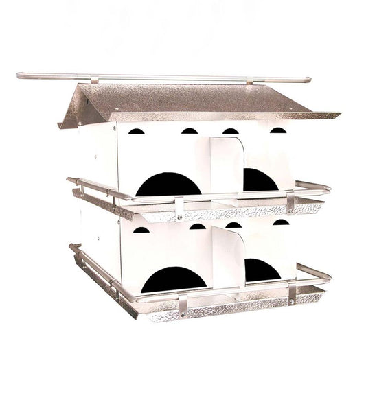 Plow & Hearth Birdhouses Yard & Garden 8-Room Purple Martin Birdhouse With Starling-Resistant Openings