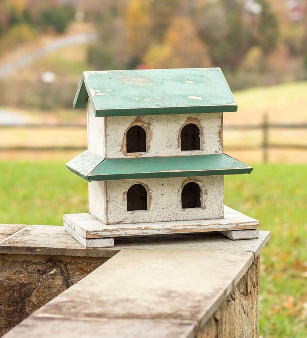 Plow & Hearth Birdhouses Yard & Garden Reclaimed Wood Hanover Purple Martin House
