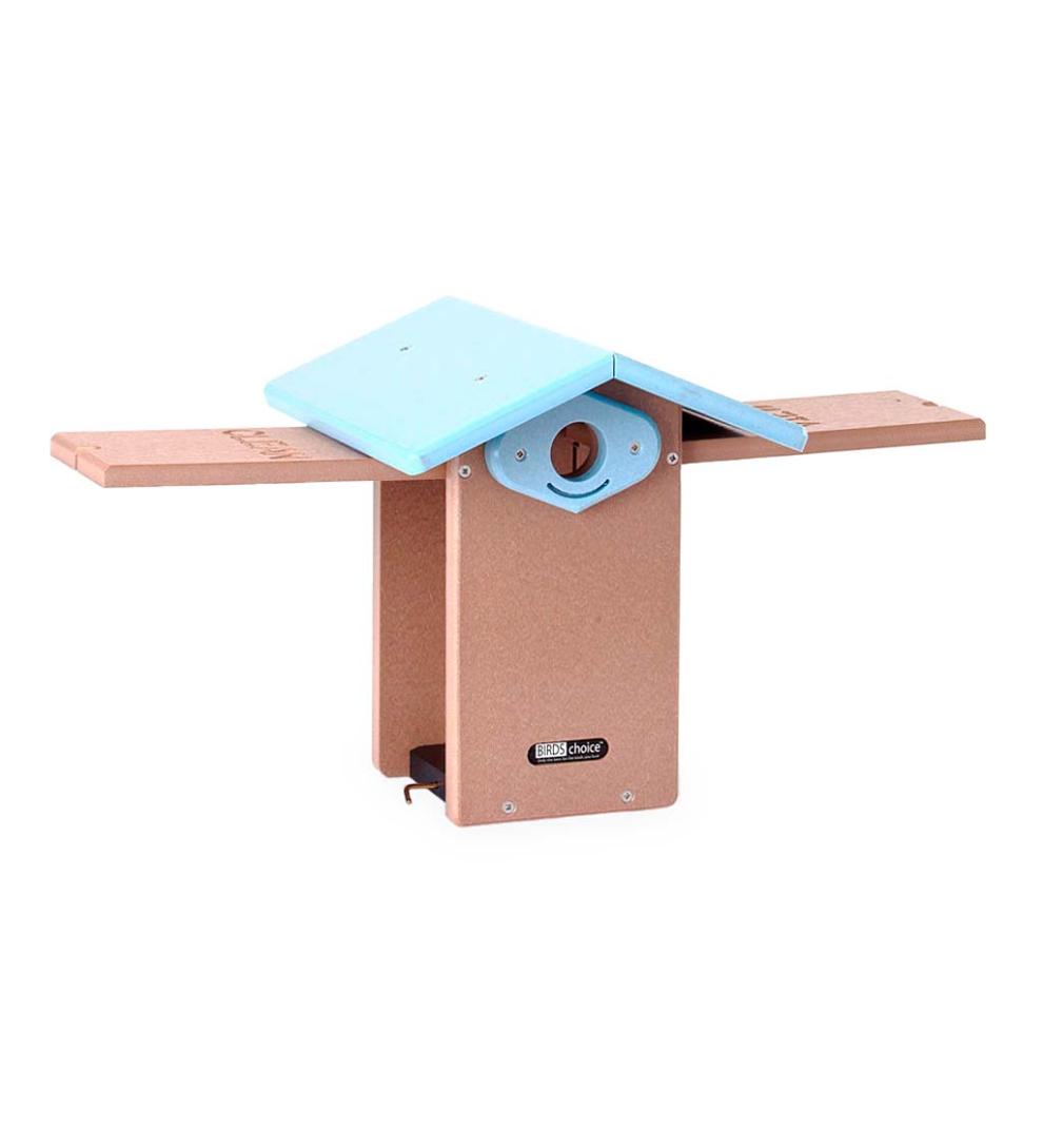 Plow & Hearth Birdhouses Yard & Garden Recycled Poly-Lumber Ultimate Bluebird House