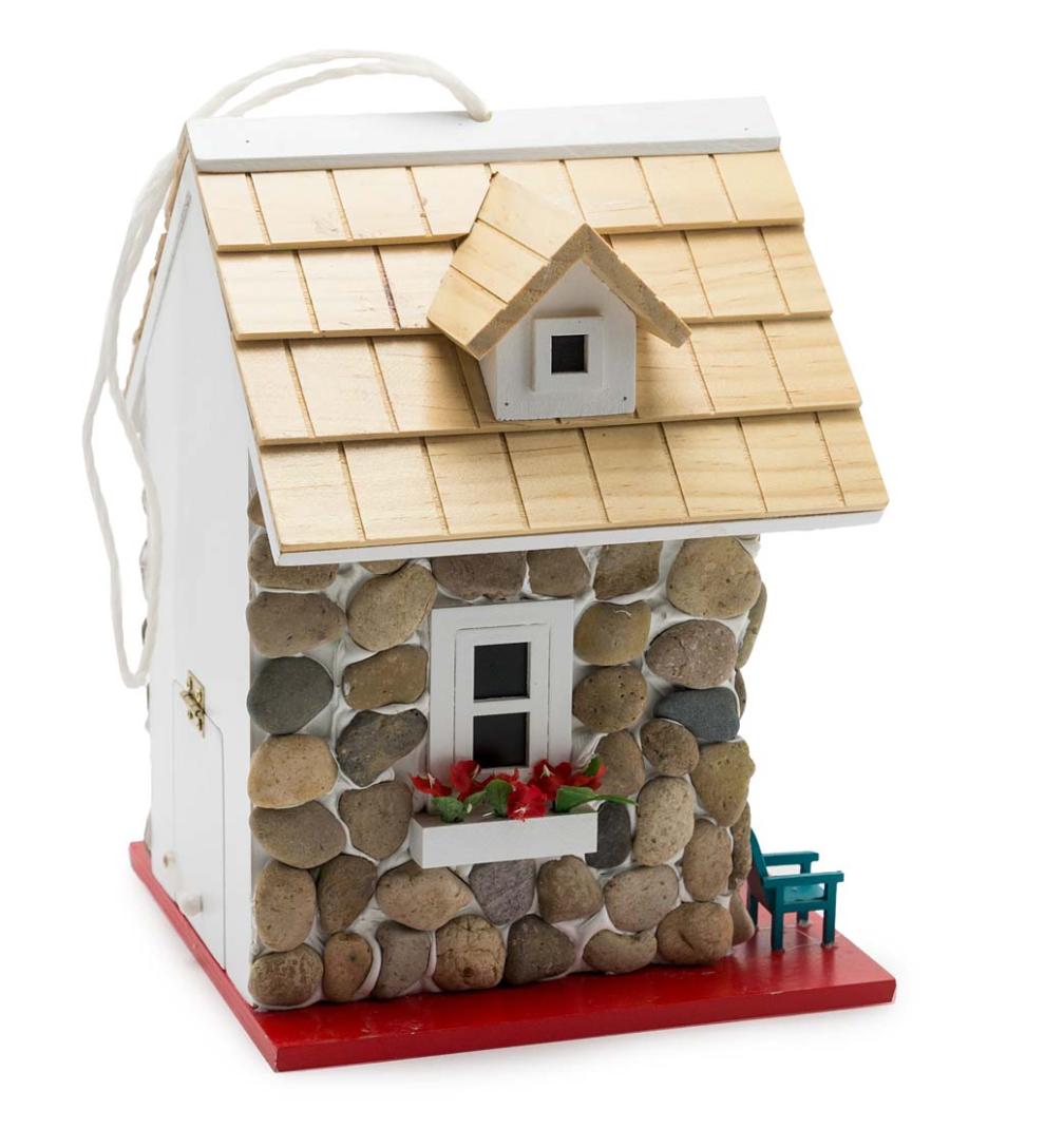 Plow & Hearth Birdhouses Yard & Garden Stone Cottage Birdhouse
