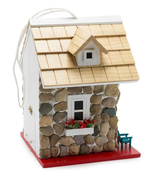 Plow & Hearth Birdhouses Yard & Garden Stone Cottage Birdhouse