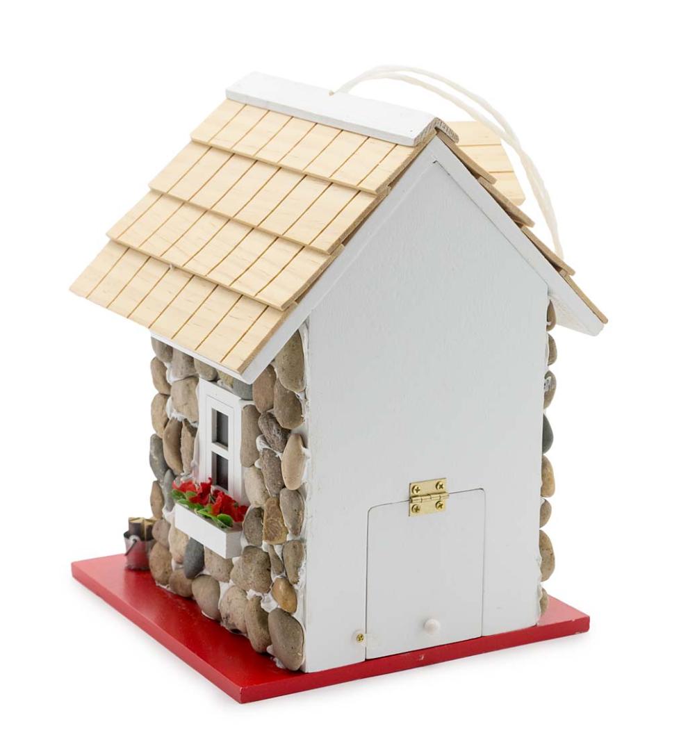 Plow & Hearth Birdhouses Yard & Garden Stone Cottage Birdhouse